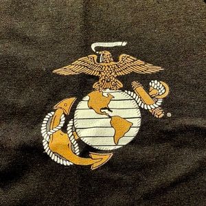 Marine Corp Mens Black T-Shirt